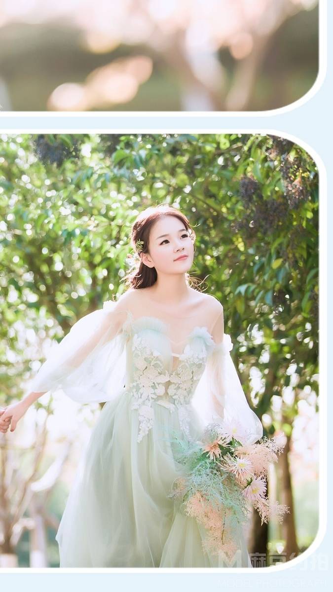 黑白模特