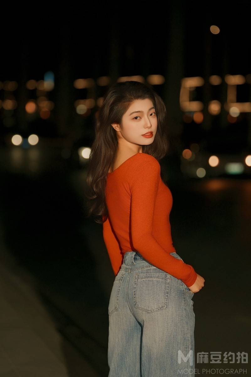 夜景模特