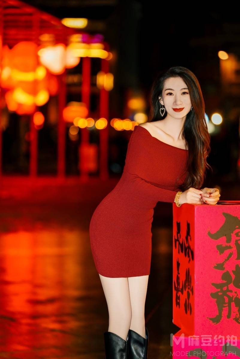 夜景模特