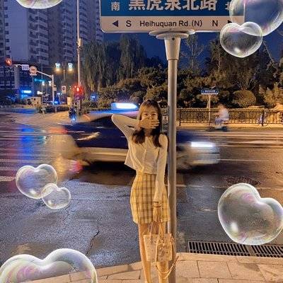 夜景模特