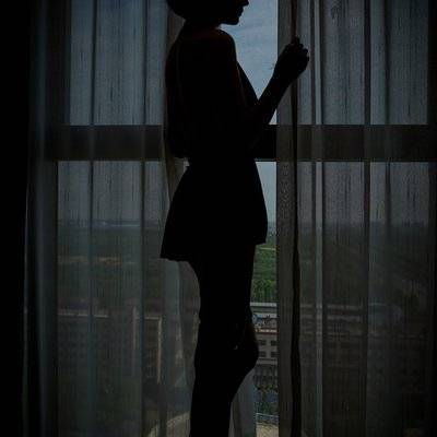 黑白模特
