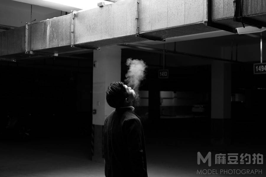 黑白模特