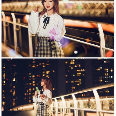 夜景模特