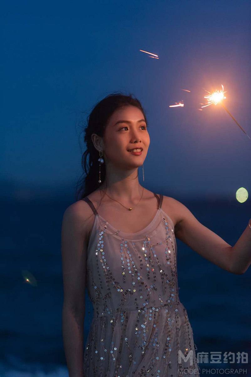 夜景模特