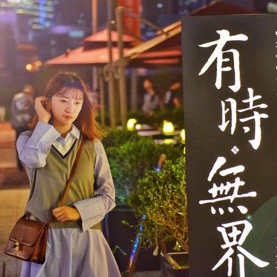 夜景模特