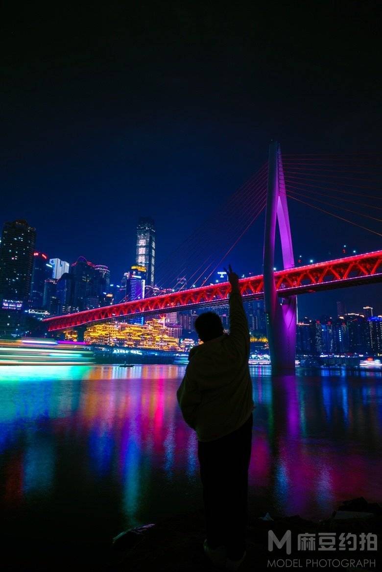 夜景模特