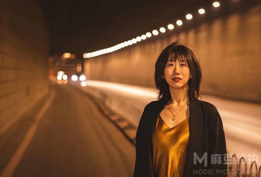 夜景模特