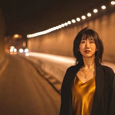 夜景模特