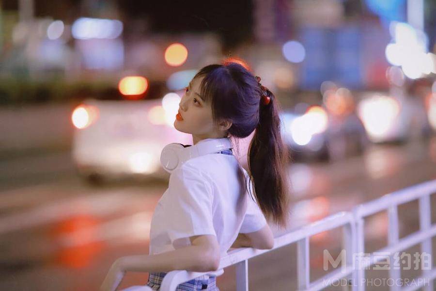 夜景模特