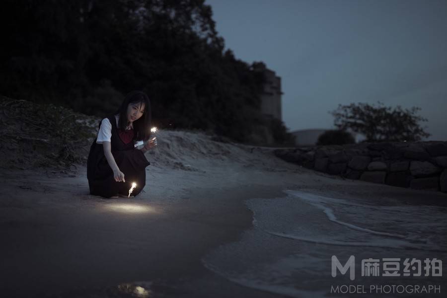 夜景模特