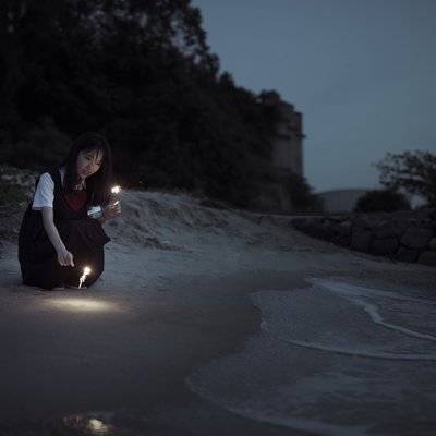 夜景模特