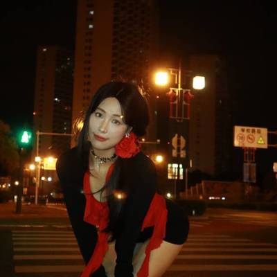 夜景模特