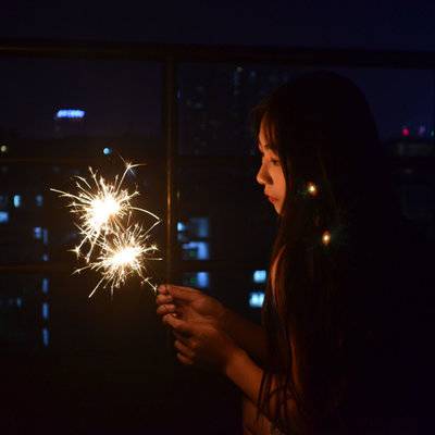 夜景模特