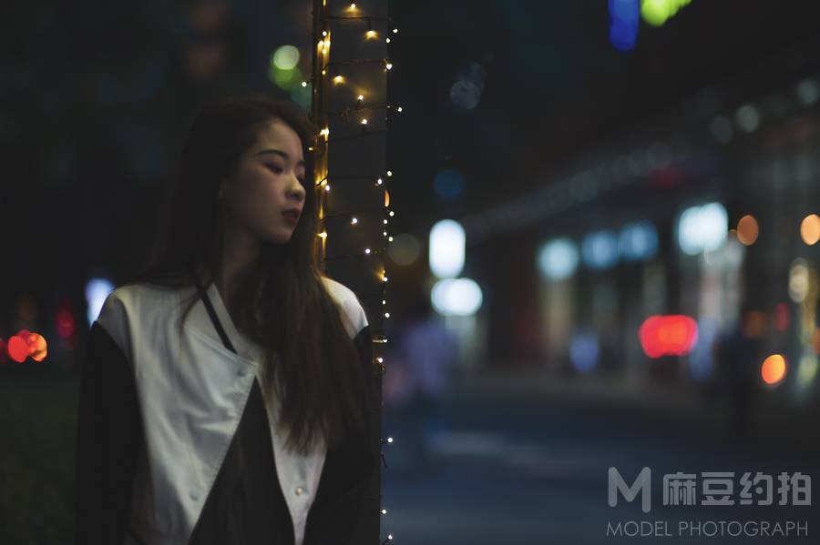 夜景模特