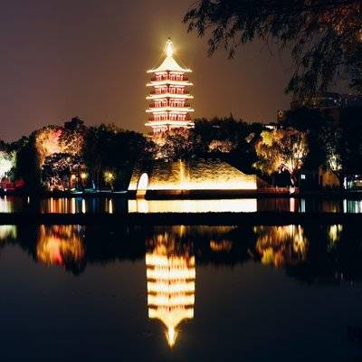 夜景模特
