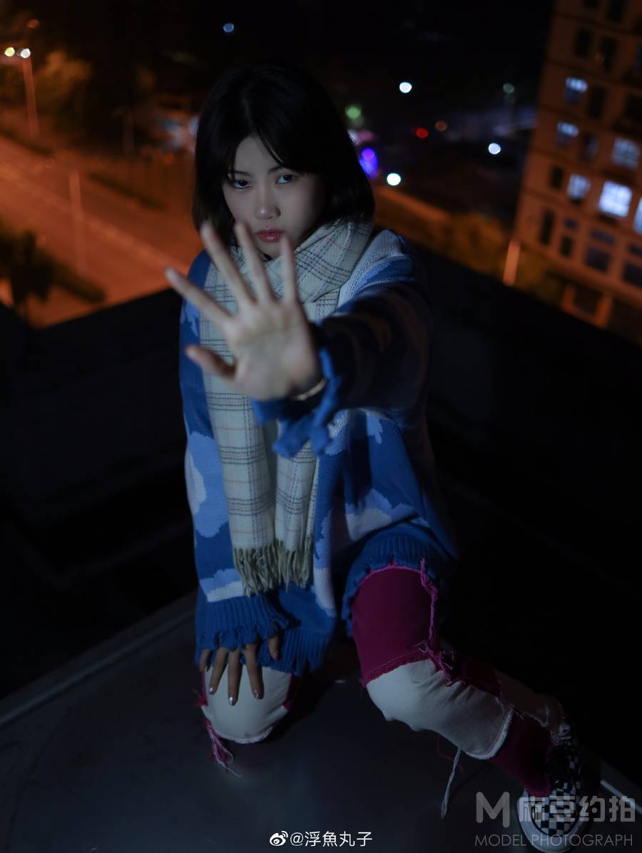 夜景模特