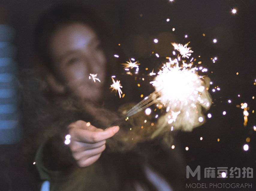 夜景模特