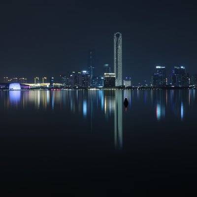 夜景模特