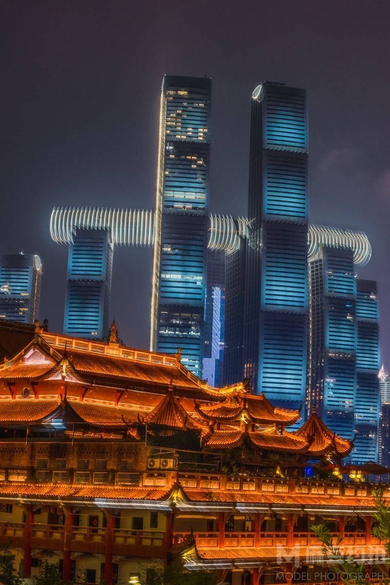 夜景模特