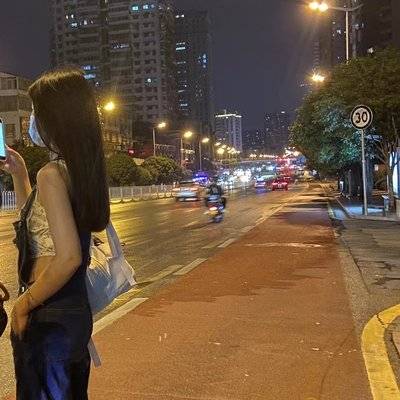 夜景模特