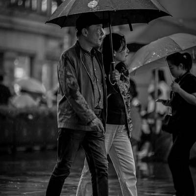 黑白模特