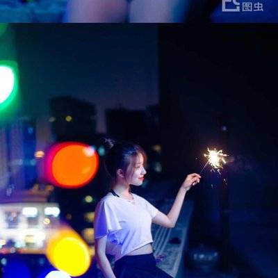 夜景模特