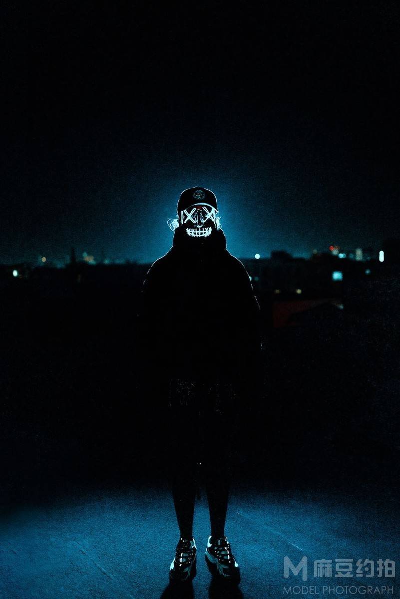 夜景模特