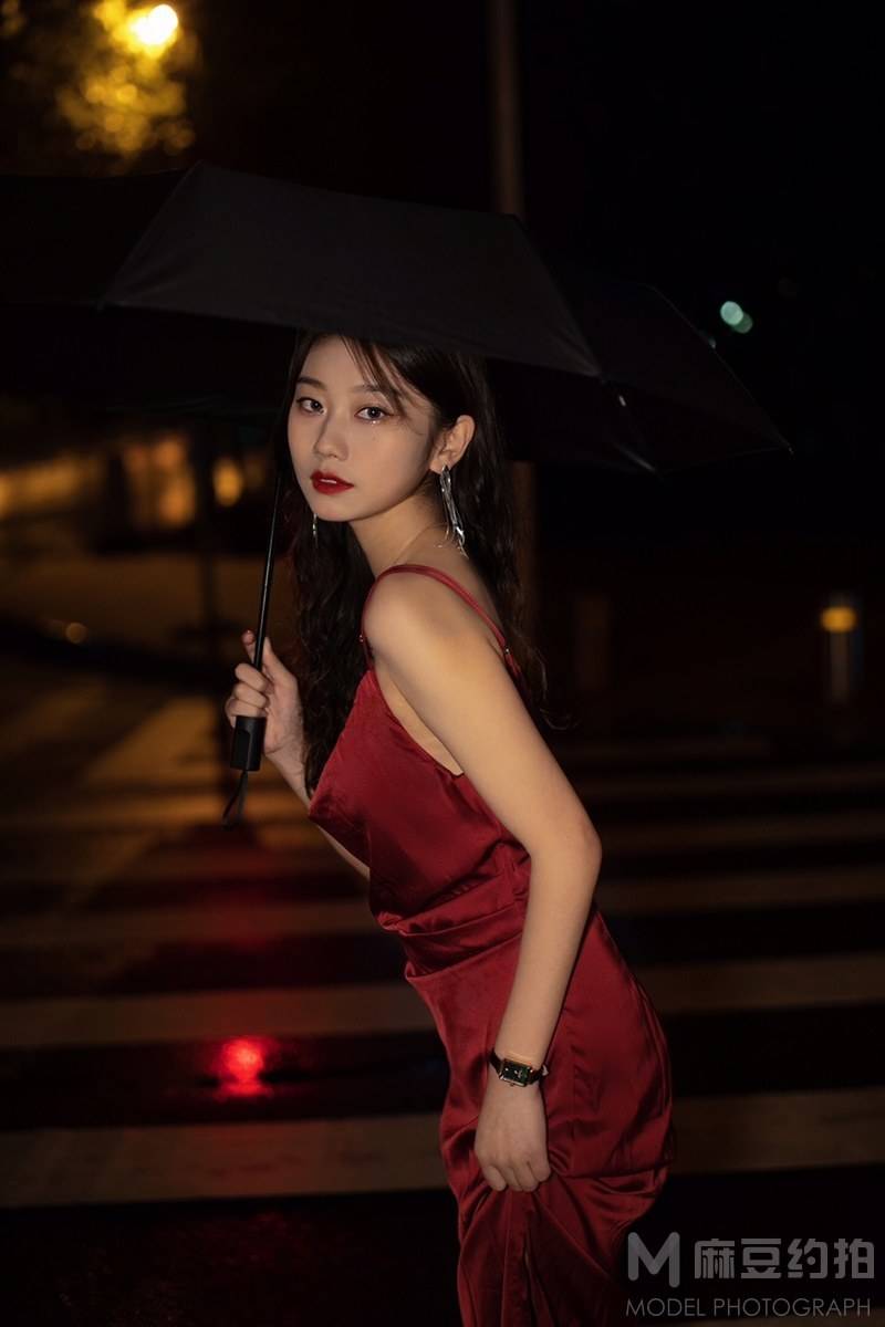 夜景模特
