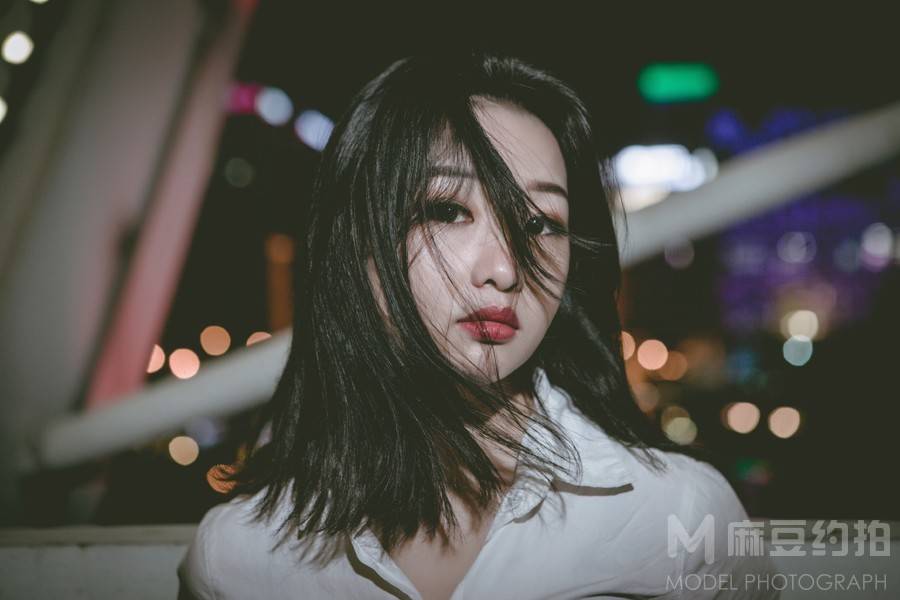 夜景模特