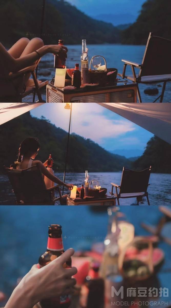 夜景模特