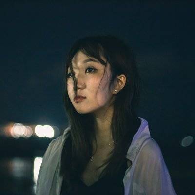 夜景模特