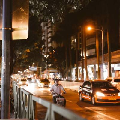 夜景模特
