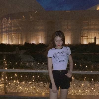 夜景模特