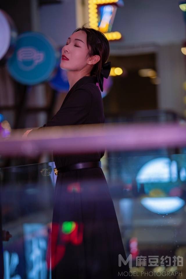 夜景模特