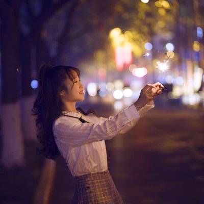 夜景模特