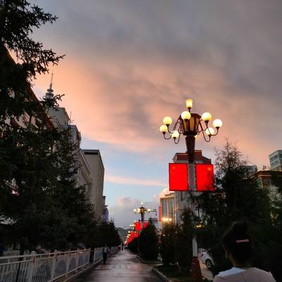 夜景模特