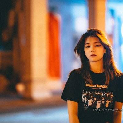 夜景模特