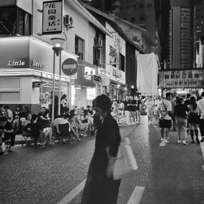 夜景模特