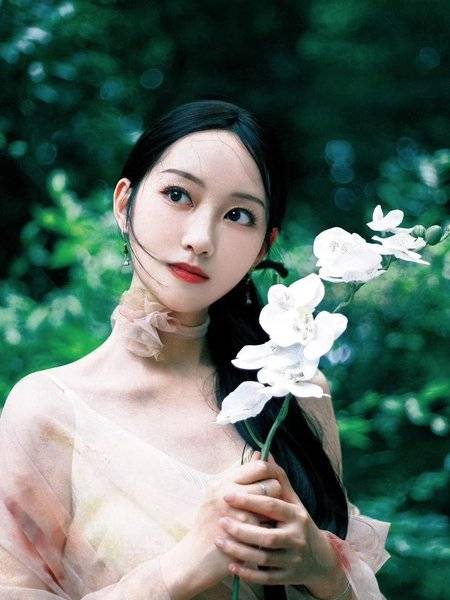 黑白模特