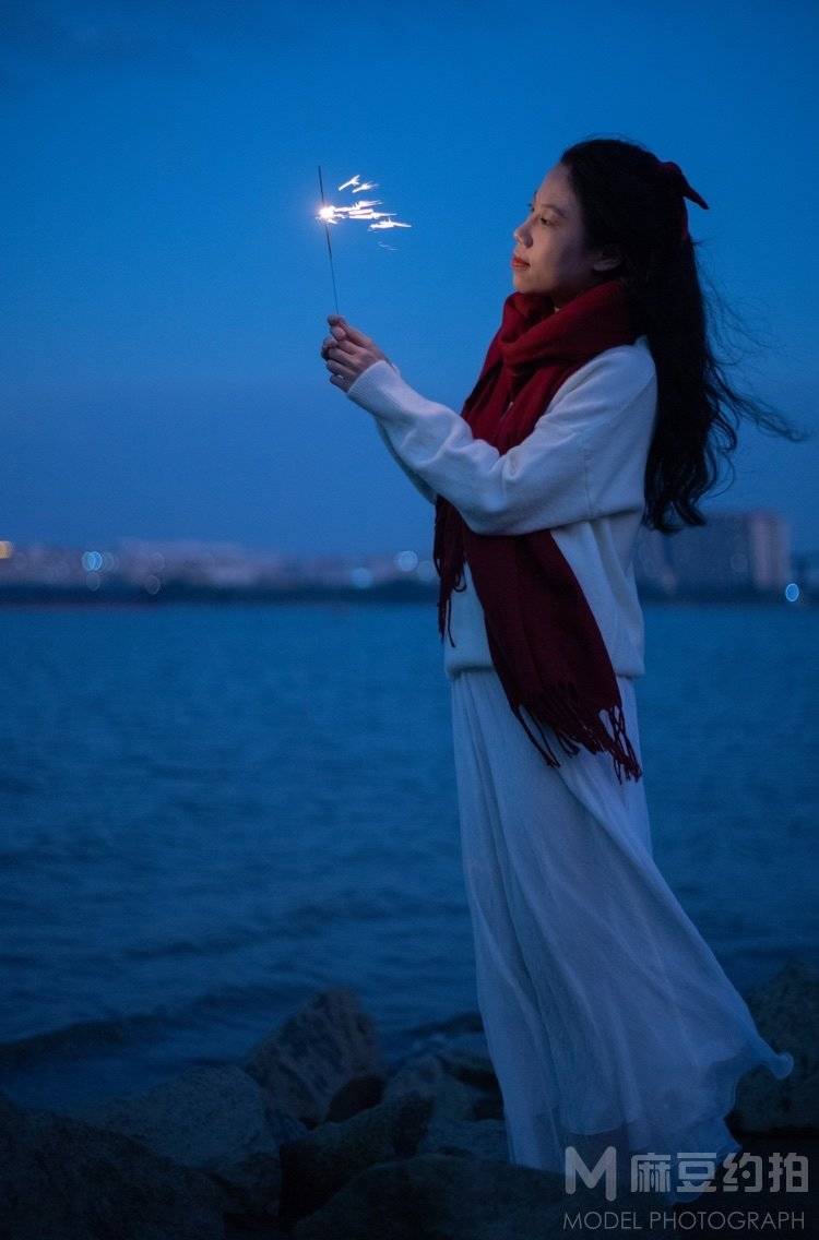 夜景模特