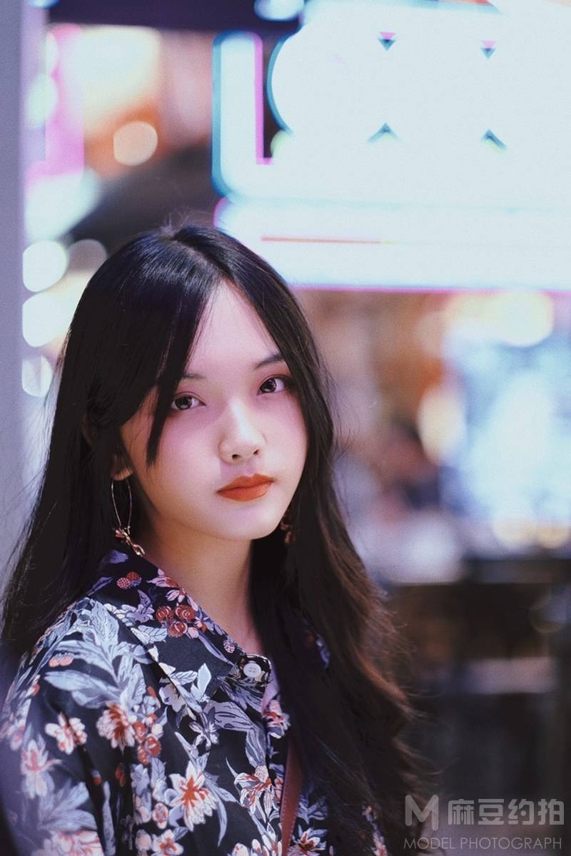 夜景模特