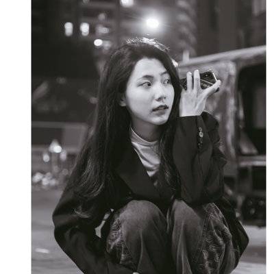 黑白模特