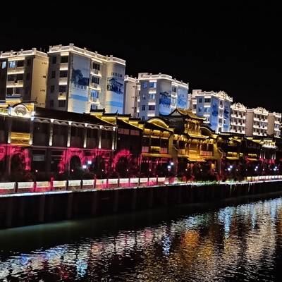 夜景模特