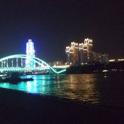 夜景模特
