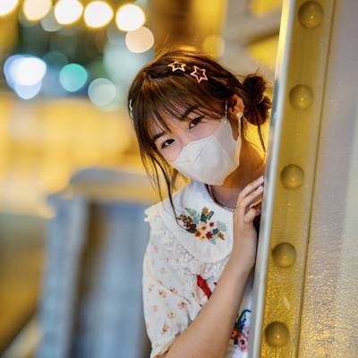 夜景模特