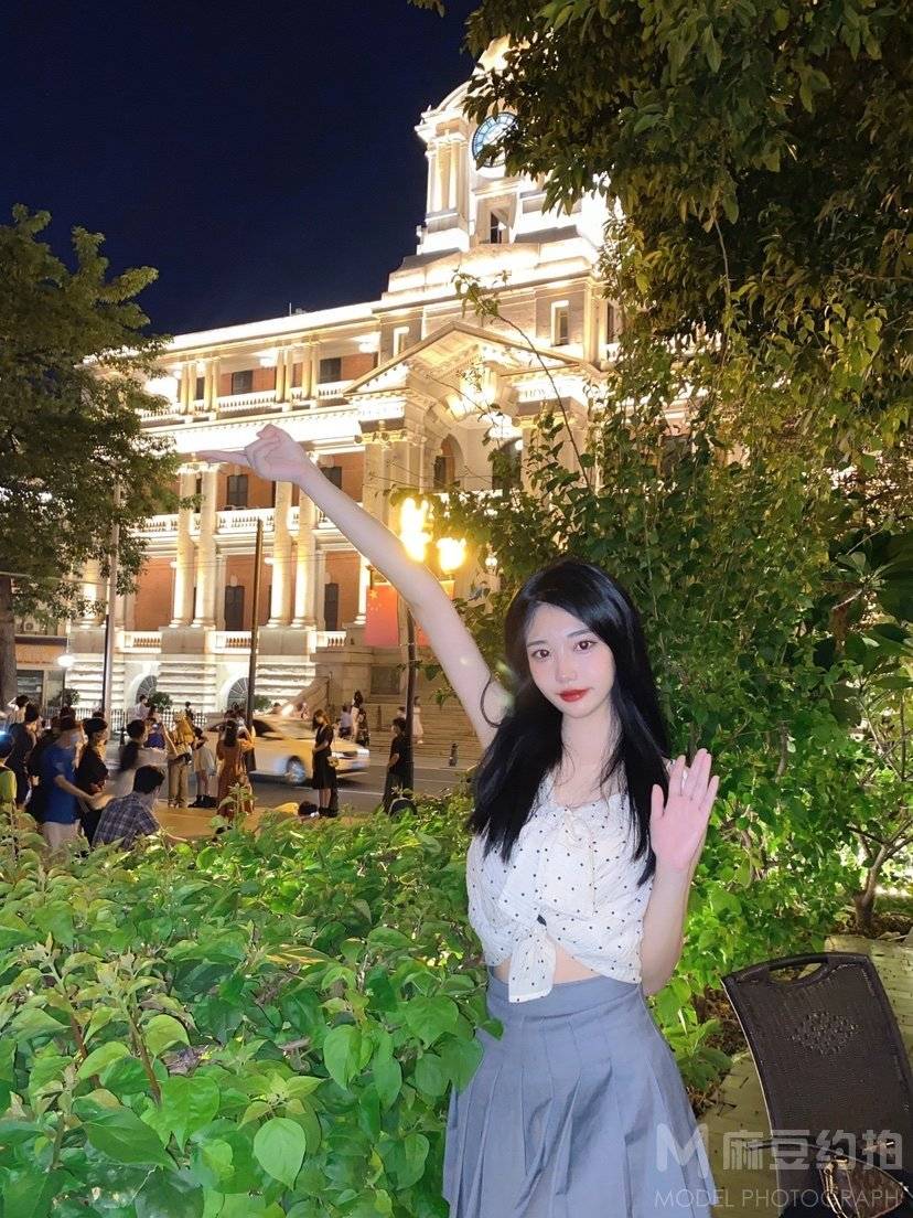 夜景模特
