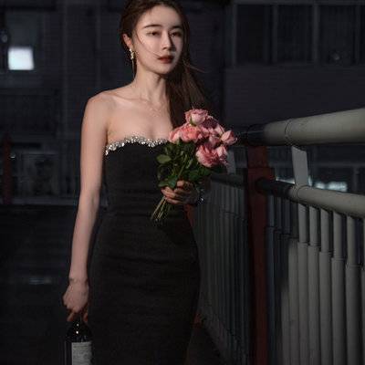 夜景模特