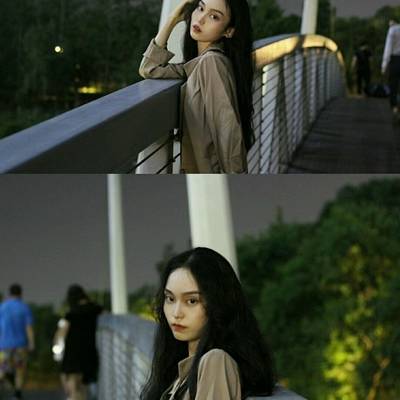 夜景模特
