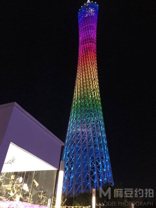 夜景模特
