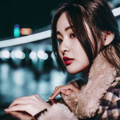 夜景模特